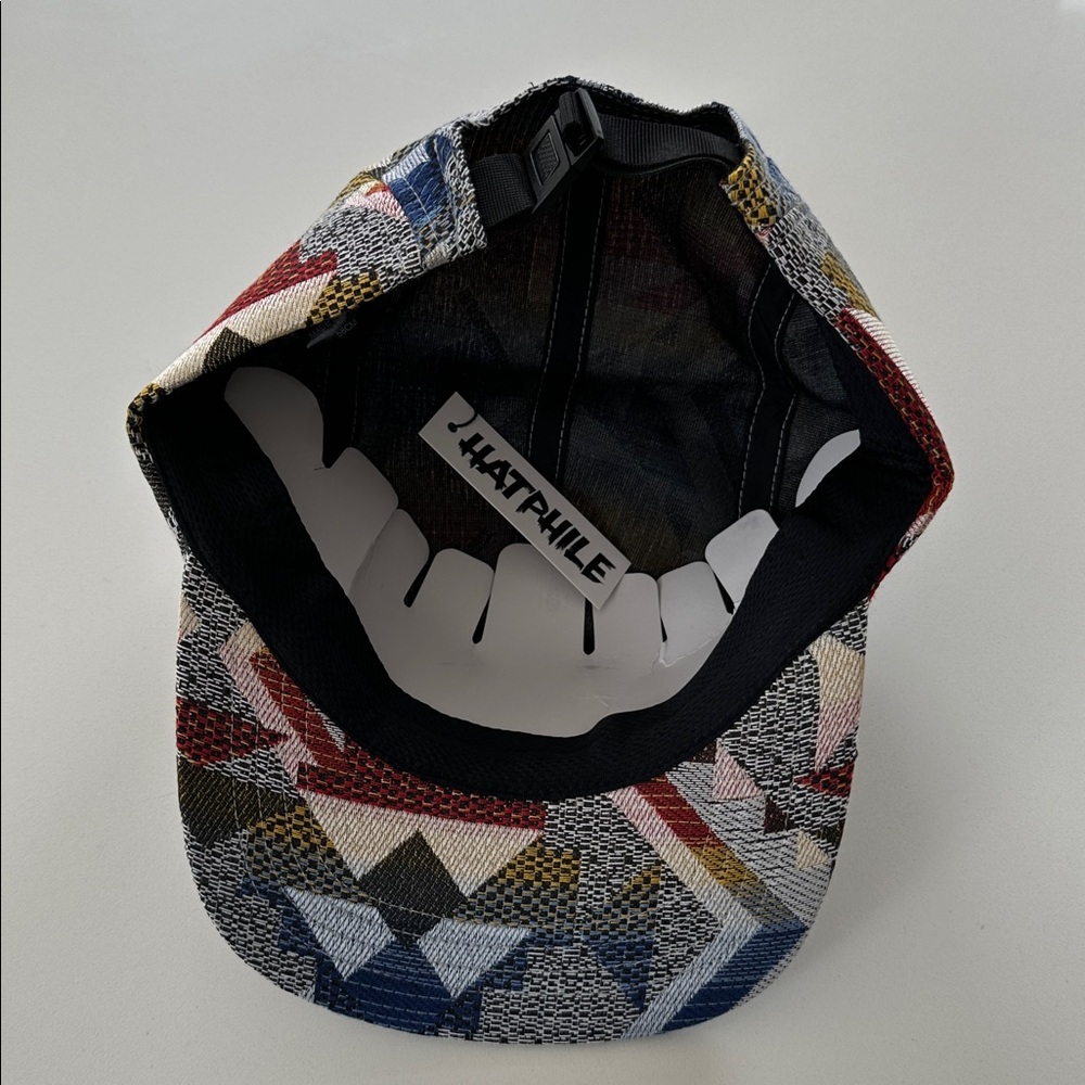 Multicolor Geometric Pattern Hat - Picture 2 of 3